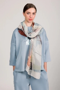 Pañuelo Largo Azul Anekke sophia