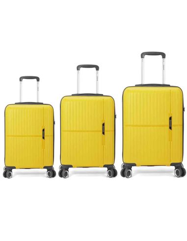 Set de Maletas Oferta Amarillas de Benzi en Polipropileno con TSA