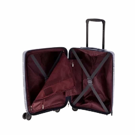 Maleta negra mediana Gladiator Magic con compartimentos interiores