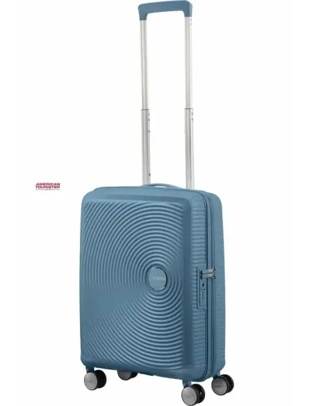 Maleta soundbox Stone Blue 55 cm American Tourister con carro telescopico