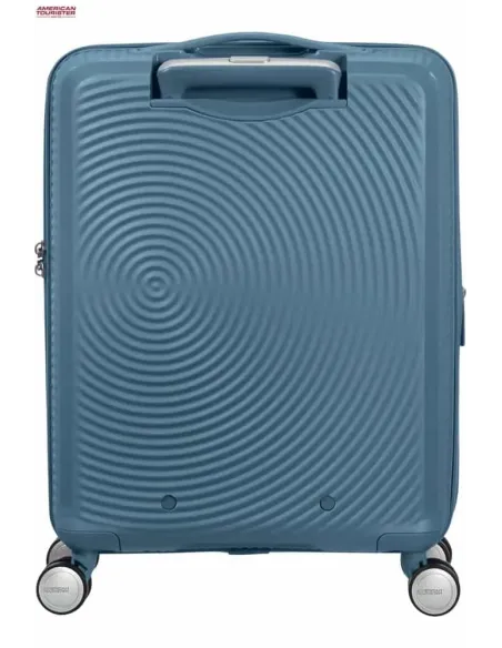 Maleta soundbox Stone Blue 55 cm American Tourister vista por detras