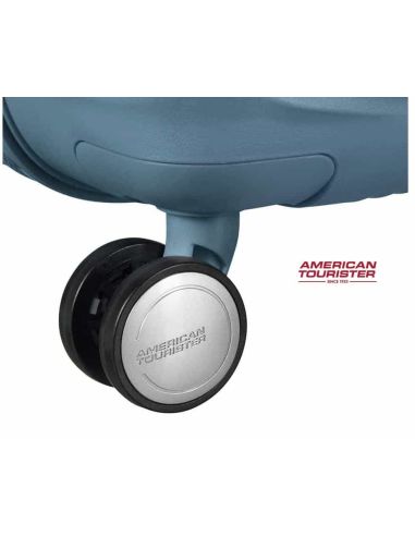 Maleta grande con ruedas dobles american tourister soundbox stone blue