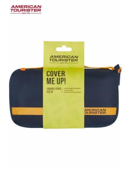 Funda para Maleta Mediana American Tourister Navy Orange display