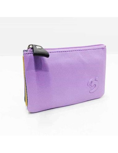 Monedero mujer de Piel Suave Belmonte color Malva