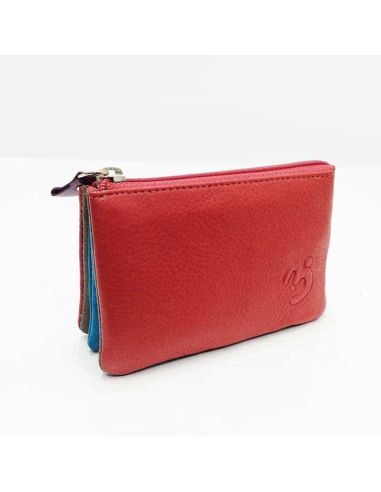 Monedero mujer de Piel Suave Belmonte color Rojo