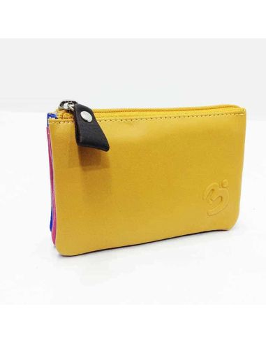 Monedero mujer de Piel Suave Belmonte color Mostaza