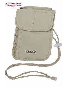 Porta documentos para el cuello Rfid American Tourister Beig