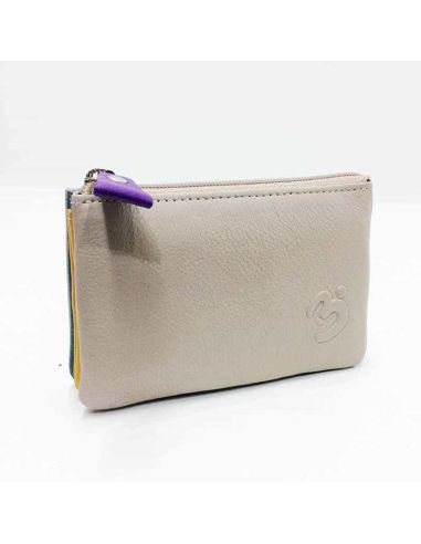 Monedero mujer de Piel Suave Belmonte color Taupe