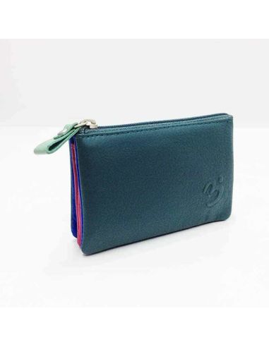 Monedero mujer de Piel Suave Belmonte color Jade