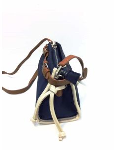 Bolso bandolera de nylon Don Algodon en Marino 2