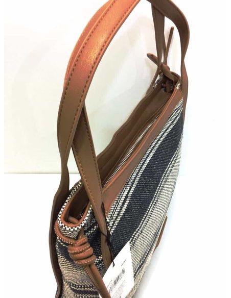 Bolso Shopper de Don Algodon en Marfil desde arriba