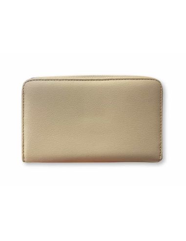 Cartera para Mujer de Javier Larrainzar con adorno hebilla beig por detras