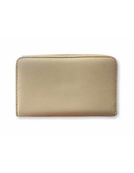 Cartera para Mujer de Javier Larrainzar con adorno hebilla beig por detras