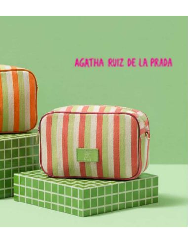 Bandolera tejido líneas Agatha Ruiz de la Prada Fucsia