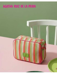 Bandolera tejido líneas Agatha Ruiz de la Prada Fucsia 2