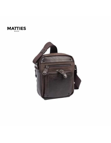Bandolera hombre vestir Matties Sport marron