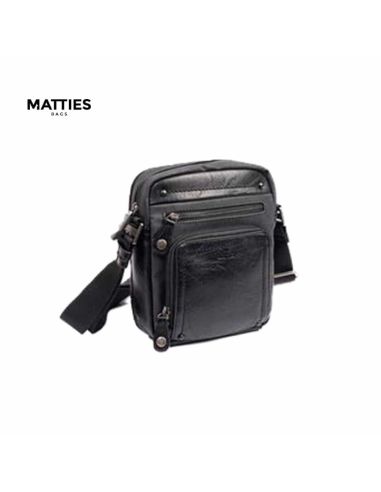 Bandolera hombre vestir Matties Sport en negro