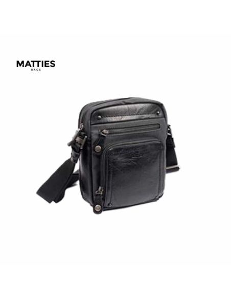 Bandolera hombre vestir Matties Sport en negro