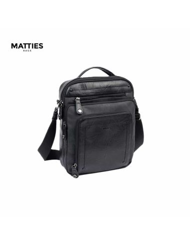 Bolso reportero hombre vestir Matties Sport negro
