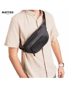 Riñonera para hombre vestir Matties Sport negra