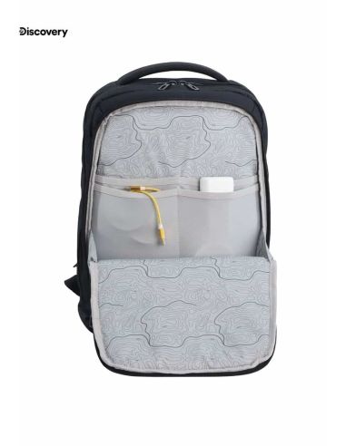 Mochila Portátil Negra Discovery Downtown | Funcional y Resistente