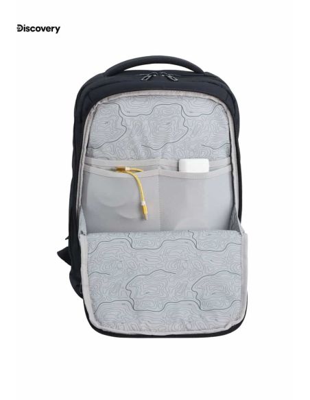 Mochila Portátil Negra Discovery Downtown | Funcional y Resistente