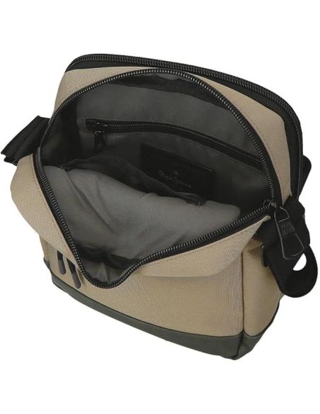 Bandolera para hombre de Pepe Jeans Waltfotd Camel abierto