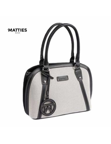 Bolso con dos asas para mujer Matties Grey negro
