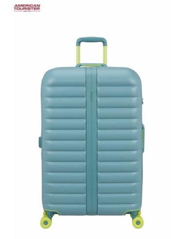 Maleta american tourister grande Neovibe Muted Mint de frente