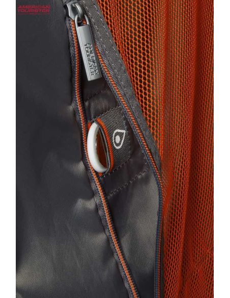 Maleta cabina American Tourister Neovibe negra y naranja | Original y resistente