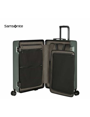 Maleta mediana Samsonite Focus Matt Sage Khaki rígida con TSA
