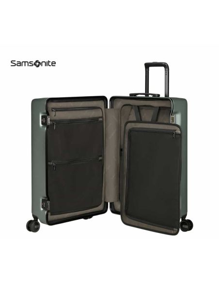 Maleta mediana Samsonite Focus Matt Sage Khaki rígida con TSA