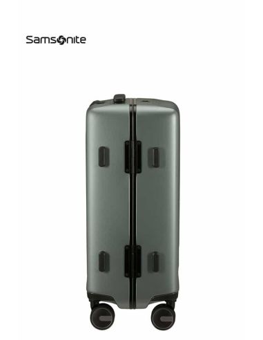 Maleta pequeña Samsonite Focus Matt Sage Khaki rígida con TSA