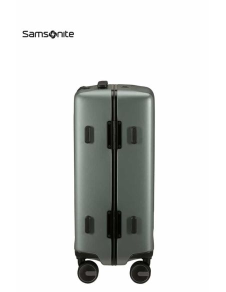 Maleta pequeña Samsonite Focus Matt Sage Khaki rígida con TSA
