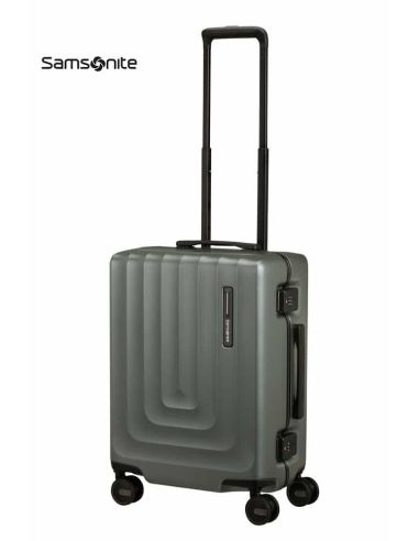 Maleta pequeña Samsonite Focus Matt Sage Khaki rígida con TSA