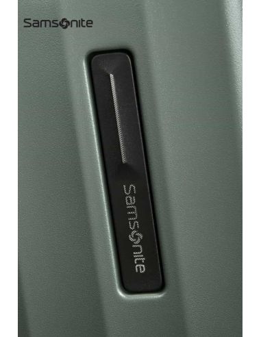 Maleta pequeña Samsonite Focus Matt Sage Khaki rígida con TSA
