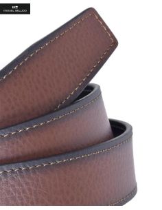 Cinturón reversible hombre Miguel Bellido marrón y negro piel 2
