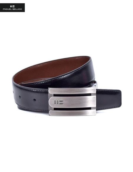 Cinturon Reversible hombre con Hebilla Chapon Negro con Cuero