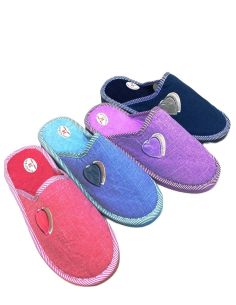 Zapatillas casa mujer verano con corazon