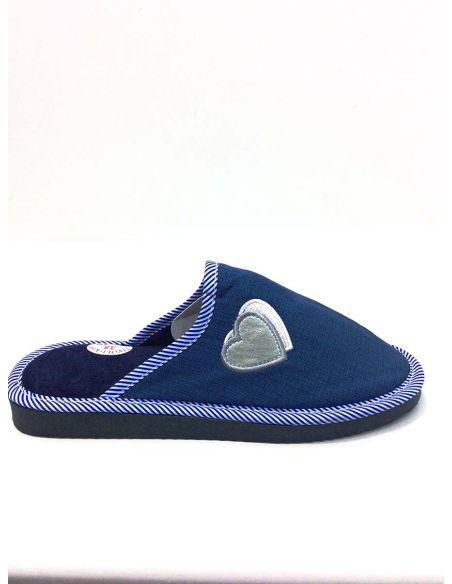 Zapatillas casa mujer verano abiertas baratas con corazón