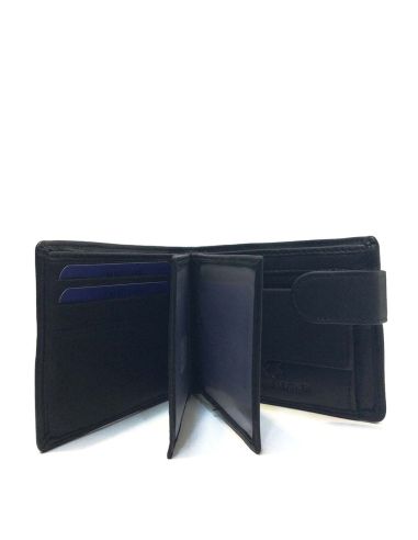 Cartera hombre piel americana bandera España con monedero
