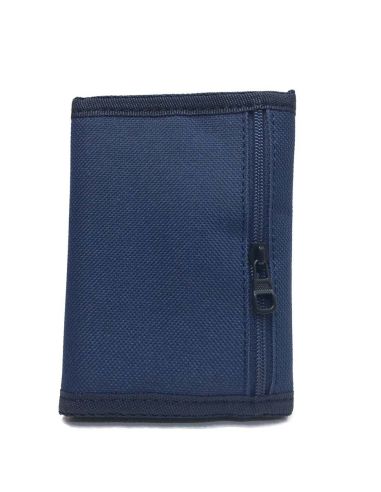 Cartera hombre juvenil nylon velcro lisa con cadena seguridad