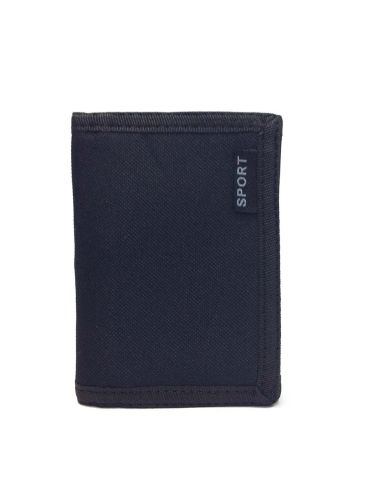 Cartera hombre Velcro nylon negra