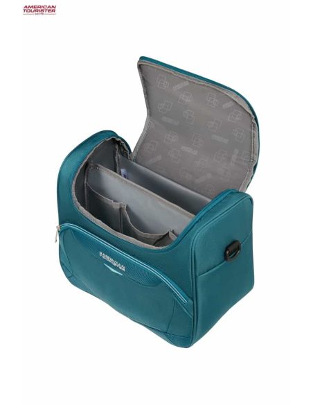 Neceser American Tourister Summerride en Teal abierto