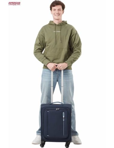 Maleta cabina American Tourister Cloudrider sky Navy tamaño