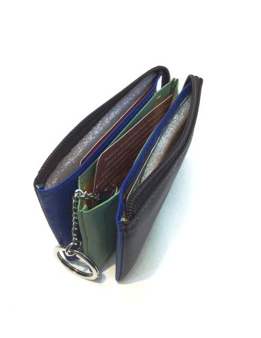 Monedero de piel con apartados para mujer Belmonte color Marron
