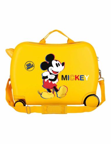 Maleta corre pasillos Mickey 3D en Amarilla