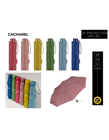 Paraguas Plegable Cacharel UPF 50+ | Antiviento y Protección UV
