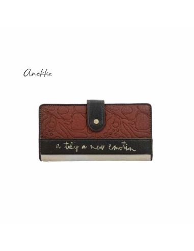 Monedero Billetera Grande Anekke Tulip FW26 | Rígida y Elegante