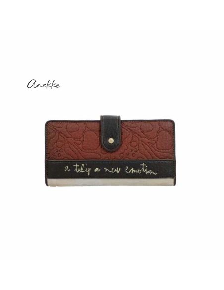 Monedero Billetera Grande Anekke Tulip FW26 | Rígida y Elegante